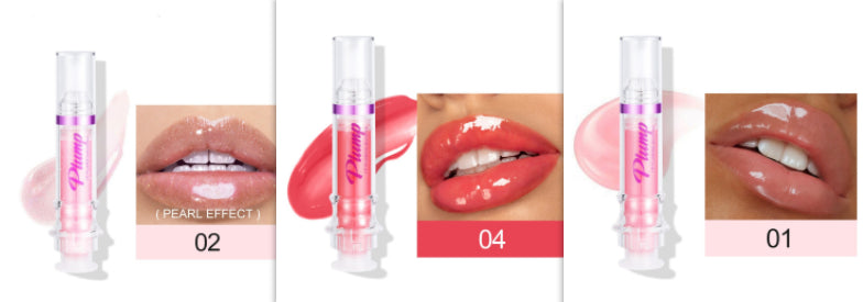 Glossy Tube Lip Gloss, Rich Colour Mirror Finish Liquid