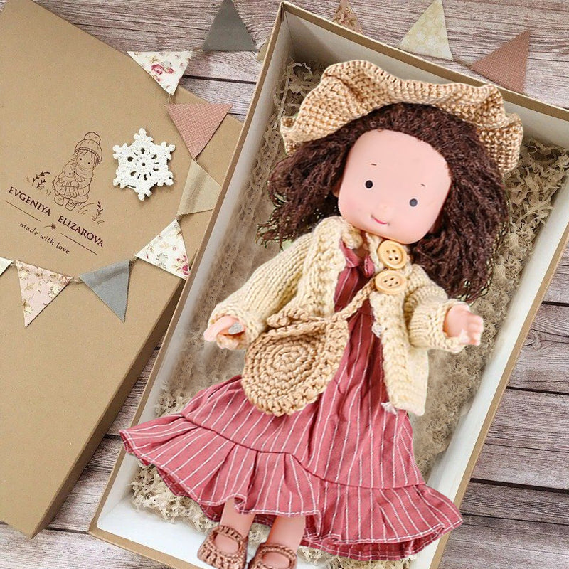 Kids' Handmade Waldorf Doll in Organic Cotton with Soft Filling