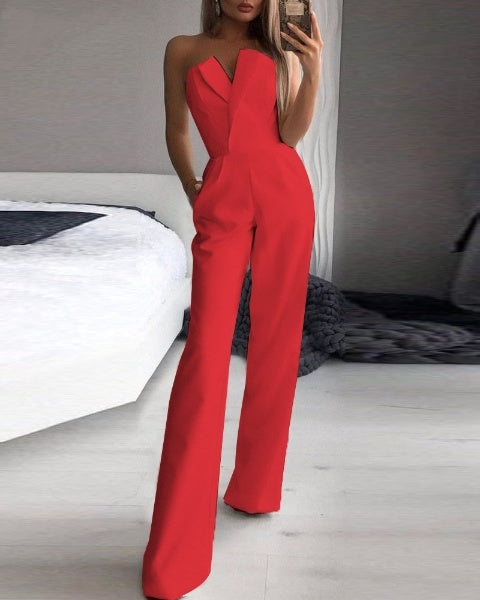 Women's Sleeveless Jumpsuit for Festive Occasions and Everyday