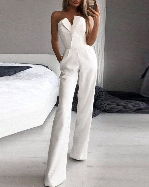 Women's Sleeveless Jumpsuit for Festive Occasions and Everyday