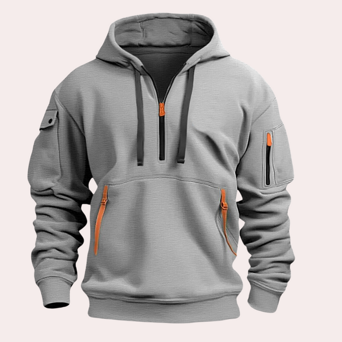 Felpa con cappuccio casual da uomo dalla vestibilità comoda per tutti i giorni