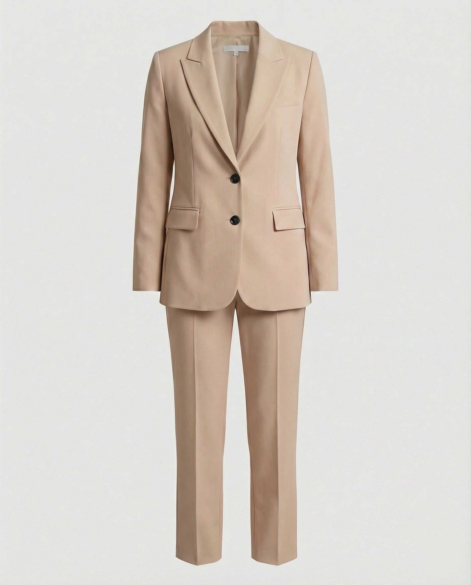 Women's Two-Piece Trouser Suit with Single-Breasted Blazer