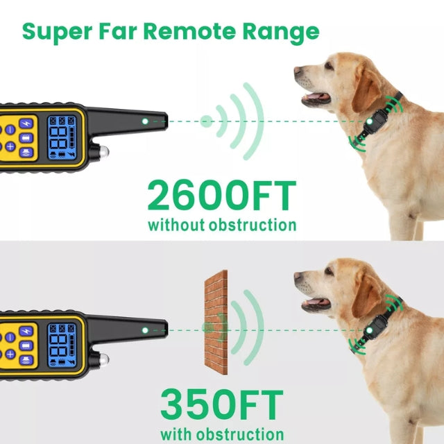 Waterproof Dog Training Collar with Remote and 800m Range