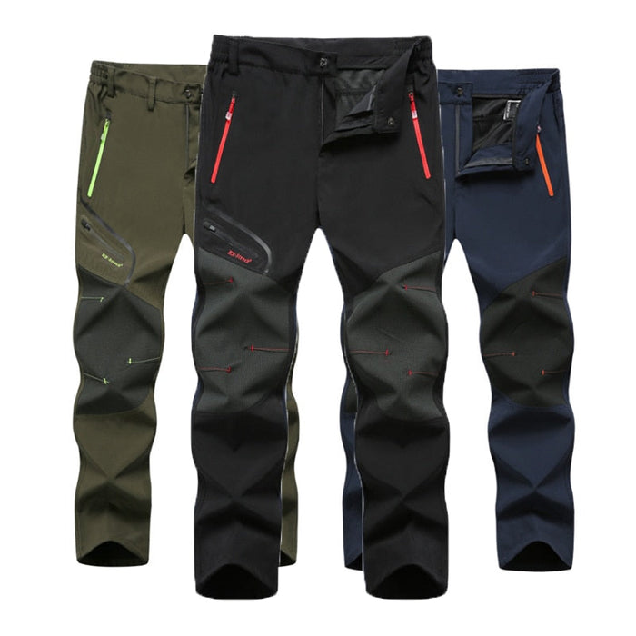 Pantaloni da escursionismo impermeabili da uomo convertibili con gambe staccabili tramite zip