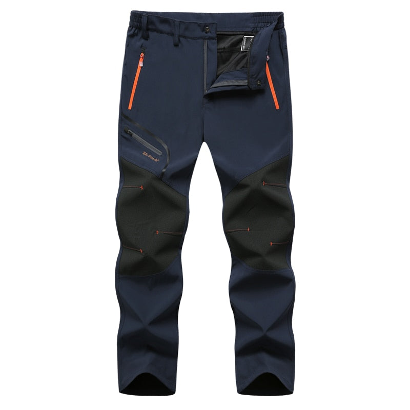 Men's Waterproof Convertible Hiking Trousers with Zip-Off Legs
