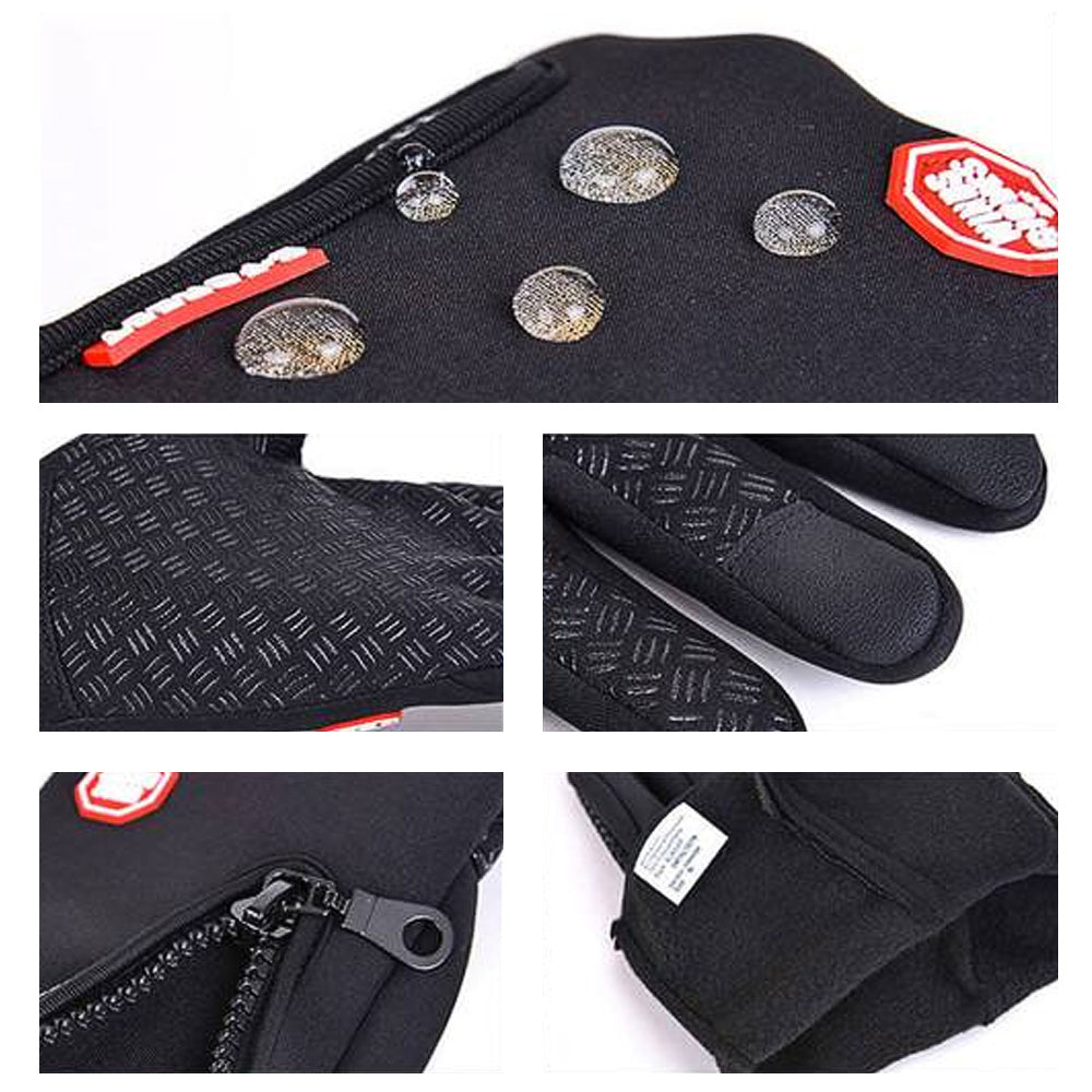 Unisex Waterproof Winter Gloves with Touchscreen Fingertips