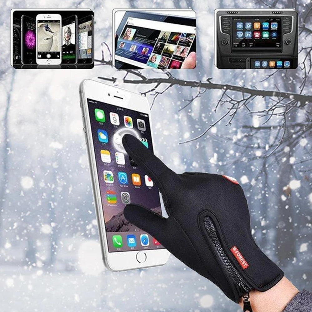 Unisex Waterproof Winter Gloves with Touchscreen Fingertips