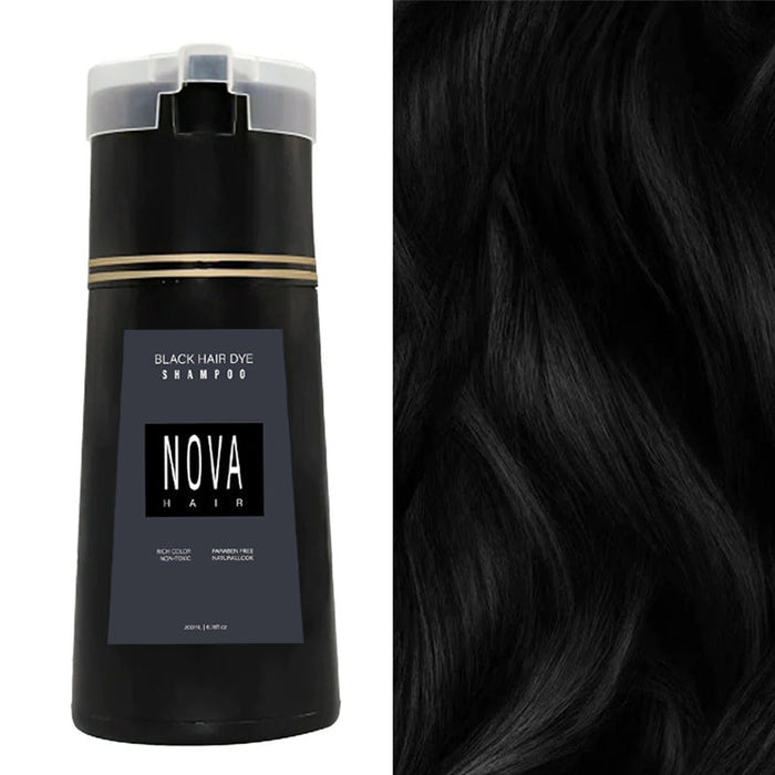 Shampoo colorante istantaneo per coprire i capelli grigi in 10 minuti